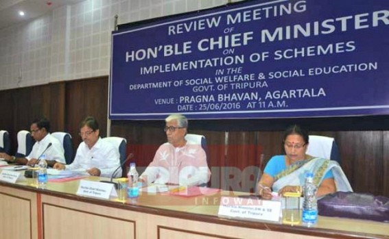 Social Welfare Dept. held review meeting at Pragna Bhawan  